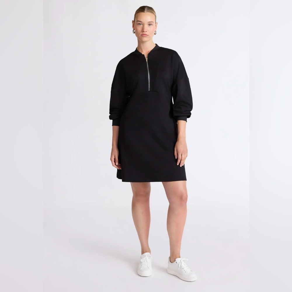 𝑵𝑾𝑻 SCOOP SCUBAKNIT BOMBER MINI DRESS Medium 8-10